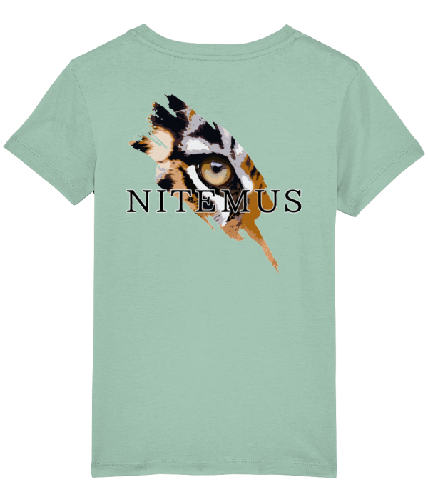 NITEMUS - Kids - T-shirt – Sunda Tiger - Aloe – from 3 years old to 14 years old