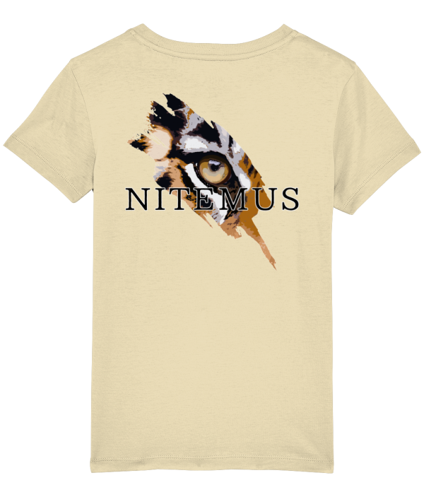 NITEMUS - Kids - T-shirt – Sunda Tiger - Butter – from 3 years old to 14 years old