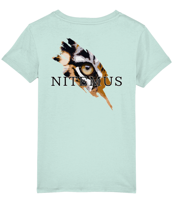 NITEMUS - Kids - T-shirt – Sunda Tiger - Caribbean Blue – from 3 years old to 14 years old
