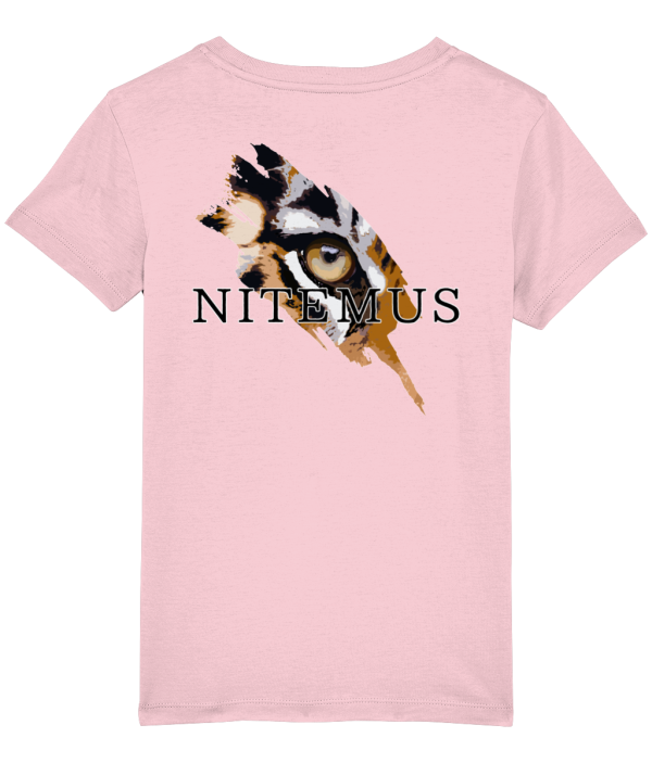 NITEMUS - Kids - T-shirt – Sunda Tiger - Cotton Pink – from 3 years old to 14 years old