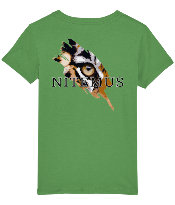 NITEMUS - Kids - T-shirt – Sunda Tiger - Fresh Green – from 3 years old to 14 years old