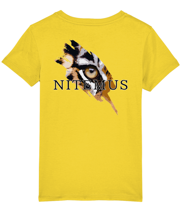 NITEMUS - Kids - T-shirt – Sunda Tiger - Golden Yellow – from 3 years old to 14 years old