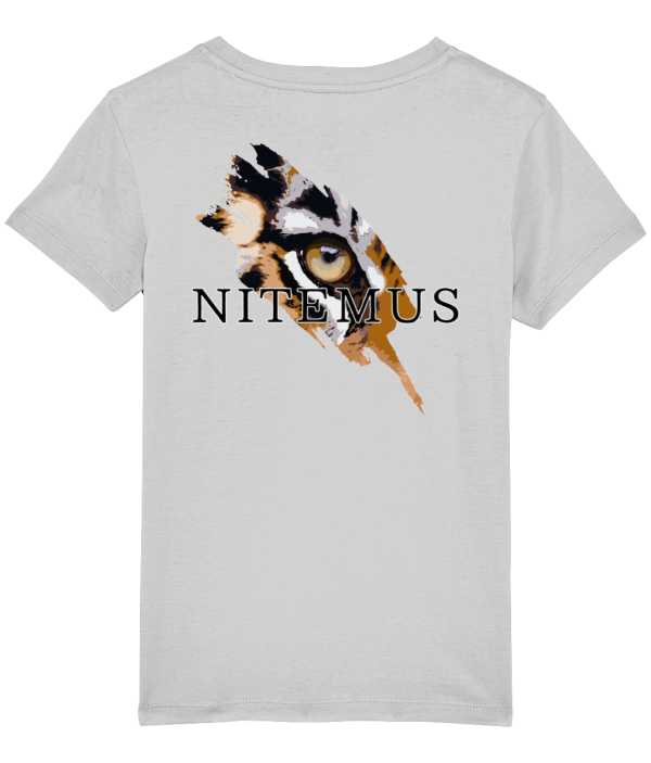 NITEMUS - Kids - T-shirt – Sunda Tiger - Heather Grey – from 3 years old to 14 years old