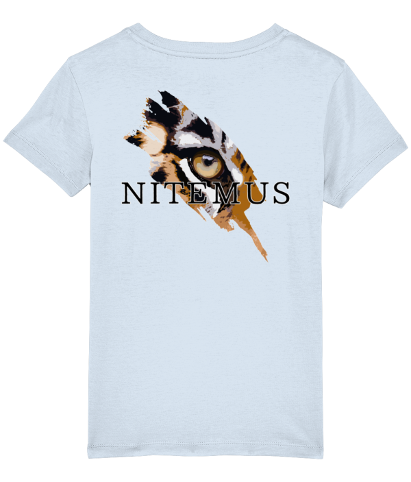 NITEMUS - Kids - T-shirt – Sunda Tiger - Sky Blue – from 3 years old to 14 years old