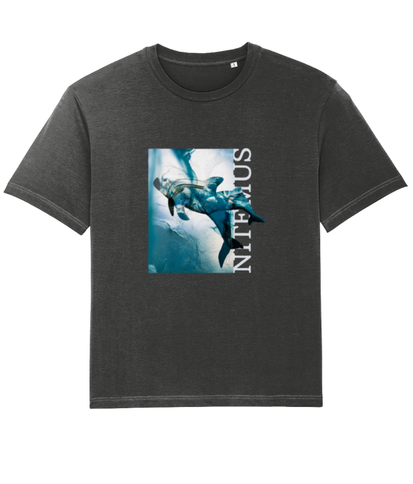 NITEMUS - Man - T-shirt - Blue Vaquitas - Dark Heather Grey – from size XS to size 3XL
