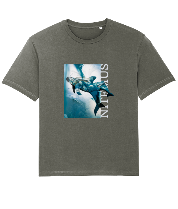 NITEMUS - Man - T-shirt - Blue Vaquitas - Khaki – from size XS to size 3XL