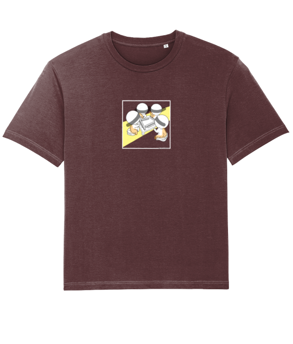 NITEMUS - Man - T-shirt - QF 4 - Burgundy – from size XS to size 3XL