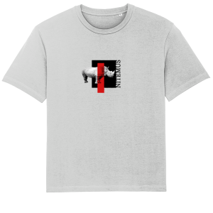 NITEMUS - Man - T-shirt - White Rhino - Heather Grey – from size XS to size 3XL