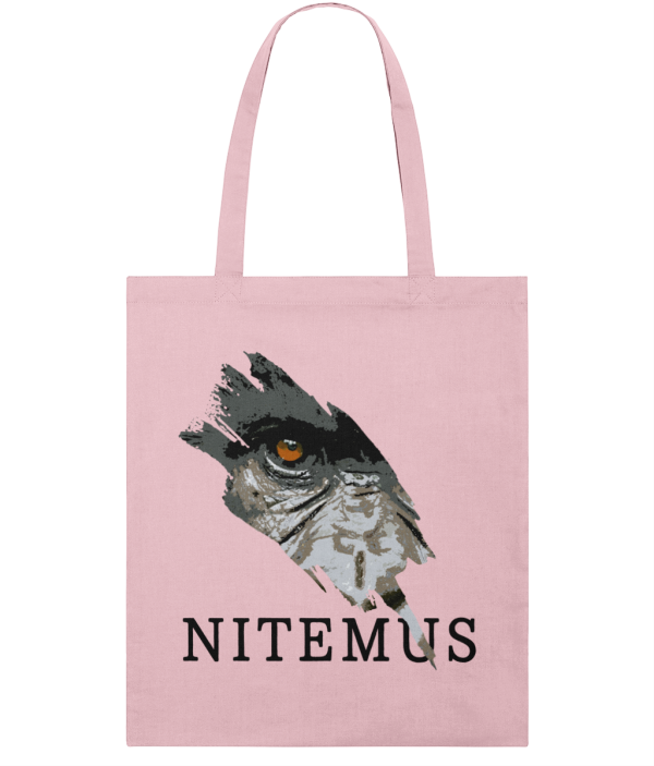 NITEMUS - Squared Tote Bag – Cross River Gorilla – Cotton Pink - 42x37cm
