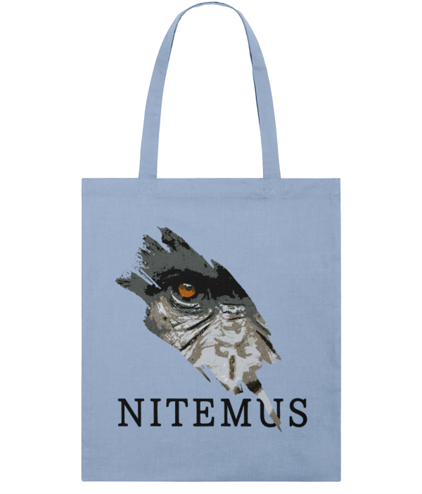 NITEMUS - Squared Tote Bag – Cross River Gorilla – Sky Blue - 42x37cm
