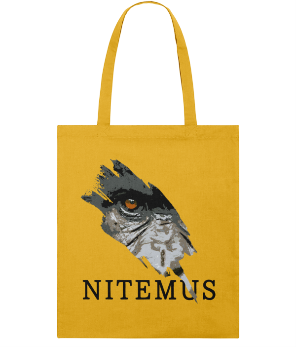 NITEMUS - Squared Tote Bag – Cross River Gorilla – Spectra Yellow - 42x37cm