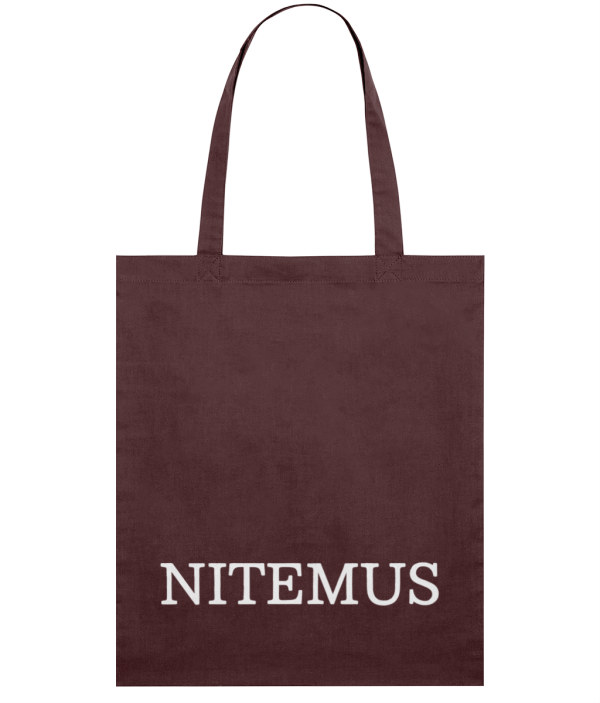 NITEMUS - Squared Tote Bag – NITEMUS – Burgundy - 42x37cm