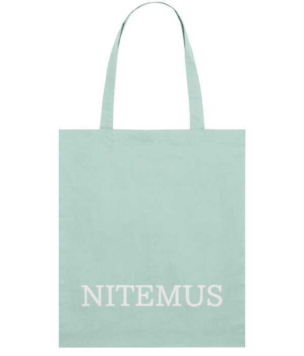 NITEMUS - Squared Tote Bag – NITEMUS – Caribbean Blue - 42x37cm