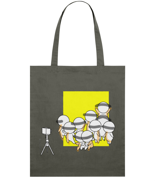 NITEMUS - Squared Tote Bag – QF 10 – Khaki - 42x37cm