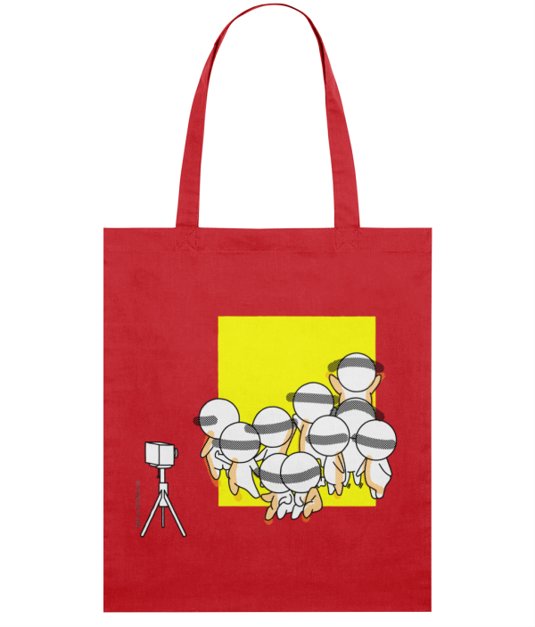 NITEMUS - Squared Tote Bag – QF 10 – Red - 42x37cm