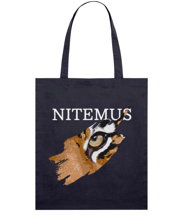 NITEMUS - Squared Tote Bag – Sunda Tiger – French Navy