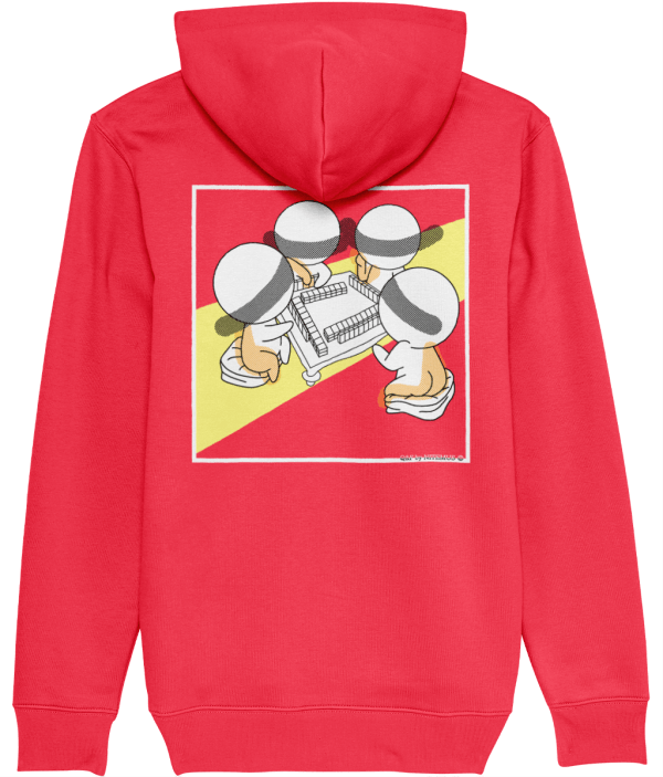 NITEMUS - Unisex – Hoodie - QF 4 - Deck Chair Red – from size 2XS to size 5XL