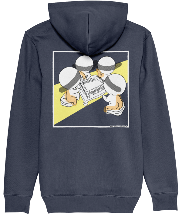 NITEMUS - Unisex – Hoodie - QF 4 - India Ink Grey – from size 2XS to size 5XL