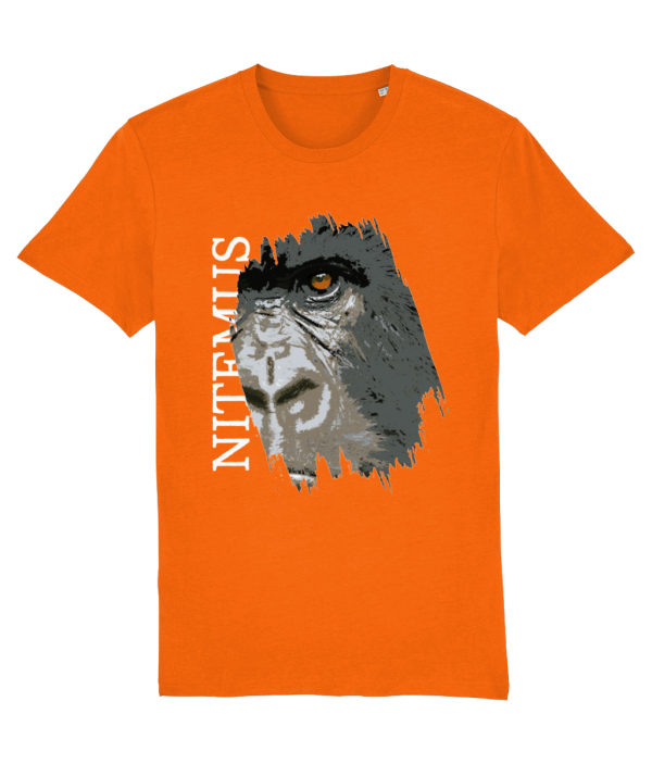 NITEMUS - Unisex T-shirt - Cross River Gorilla – Bright Orange – from size 2XS to size 5XL