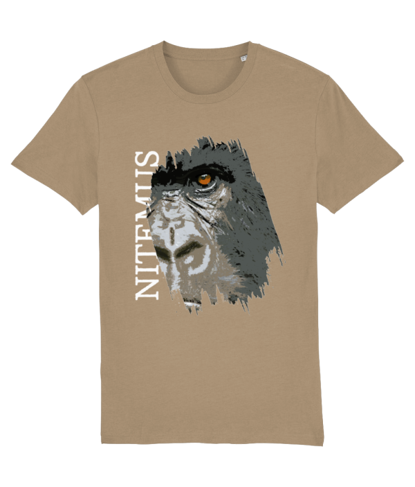 NITEMUS - Unisex T-shirt - Cross River Gorilla – Camel – from size 2XS to size 5XL