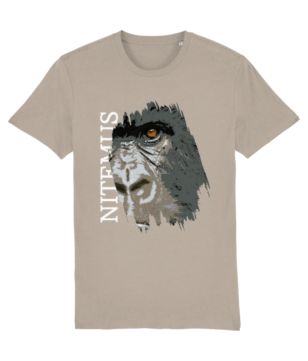 NITEMUS - Unisex T-shirt - Cross River Gorilla – Desert Dust – from size 2XS to size 5XL