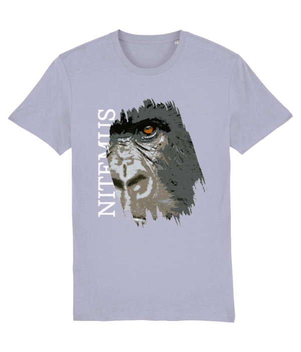 NITEMUS - Unisex T-shirt - Cross River Gorilla – Lavender – from size 2XS to size 5XL