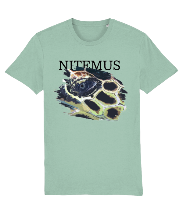 NITEMUS - Unisex T-shirt - Hawksbill Sea Turtle – Aloe – from size 2XS to size 5XL