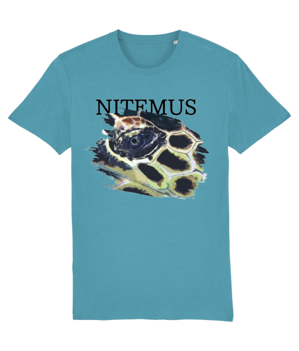 NITEMUS - Unisex T-shirt - Hawksbill Sea Turtle – Atlantic Blue – from size 2XS to size 5XL