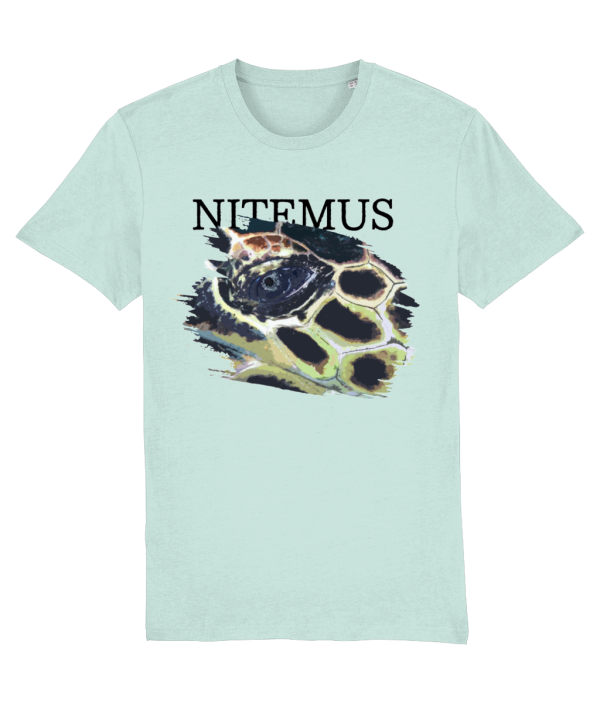 NITEMUS - Unisex T-shirt - Hawksbill Sea Turtle – Caribbean Blue – from size 2XS to size 5XL