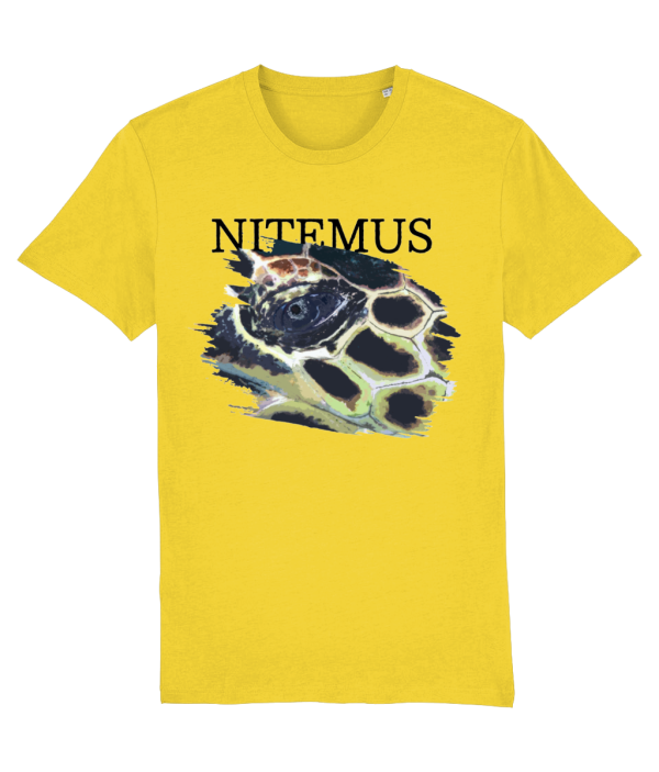 NITEMUS - Unisex T-shirt - Hawksbill Sea Turtle – Golden Yellow – from size 2XS to size 5XL