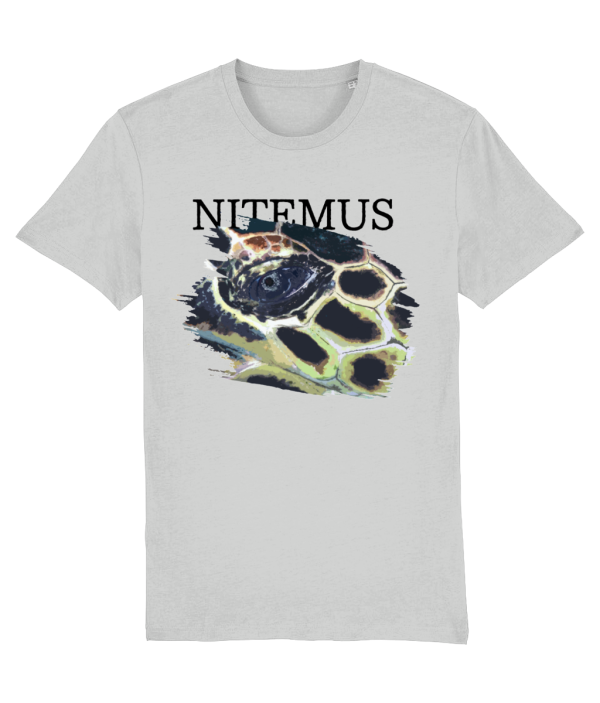 NITEMUS - Unisex T-shirt - Hawksbill Sea Turtle – Heather Grey – from size 2XS to size 5XL