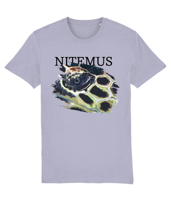 NITEMUS - Unisex T-shirt - Hawksbill Sea Turtle – Lavender – from size 2XS to size 5XL