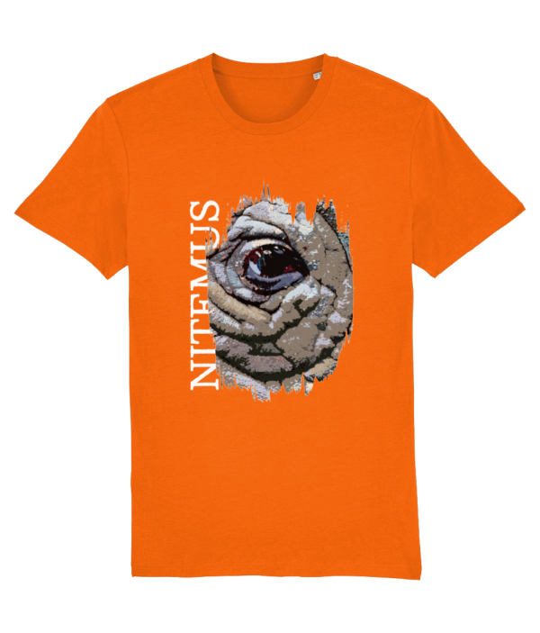 NITEMUS - Unisex T-shirt - Sumatran Rhino – Bright Orange – from size 2XS to size 5XL