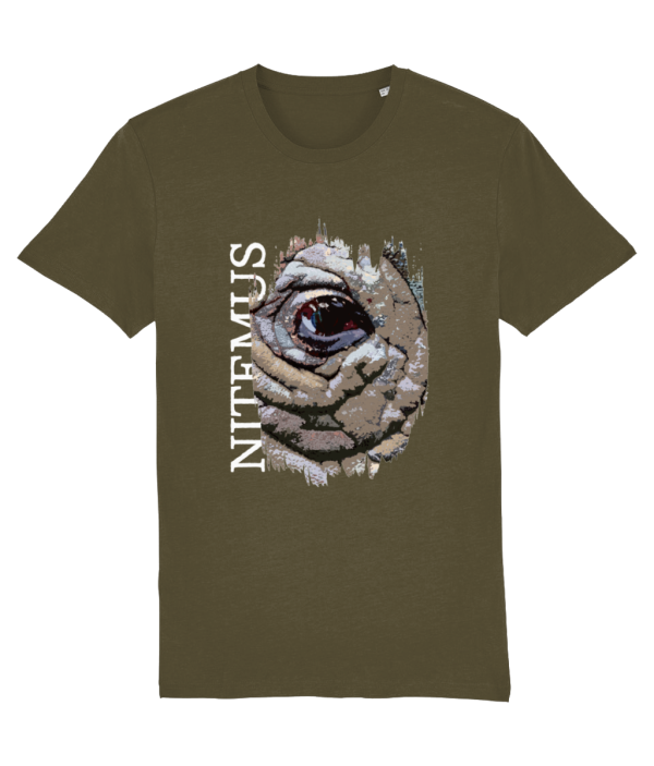 NITEMUS - Unisex T-shirt - Sumatran Rhino – British Khaki – from size 2XS to size 5XL