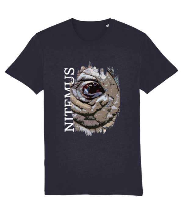 NITEMUS - Unisex T-shirt - Sumatran Rhino – French Navy – from size 2XS to size 5XL