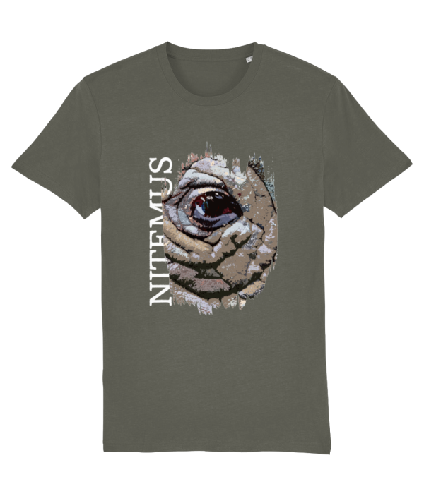 NITEMUS - Unisex T-shirt - Sumatran Rhino – Khaki – from size 2XS to size 5XL