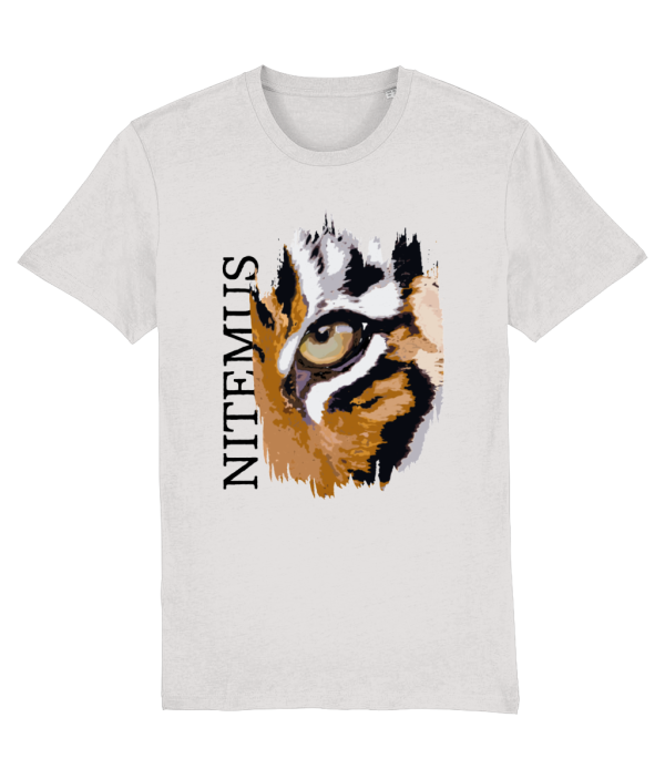 NITEMUS - Unisex T-shirt - Sunda Tiger – Cream Heather Grey – from size 2XS to size 5XL