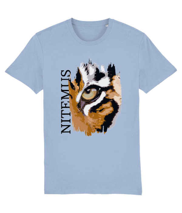 NITEMUS - Unisex T-shirt - Sunda Tiger – Sky Blue – from size 2XS to size 5XL