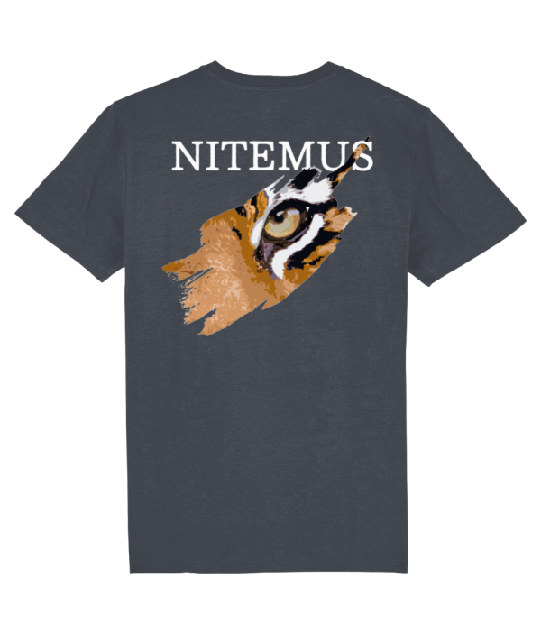 NITEMUS - Unisex - Vintage T-shirt - Sunda Tiger - G. Dyed Aged India Ink Grey – from size XS to size 2XL