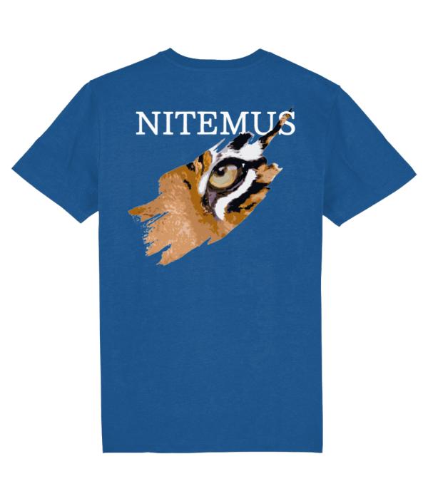 NITEMUS - Unisex - Vintage T-shirt - Sunda Tiger - G. Dyed Cadet Blue – from size XS to size 2XL