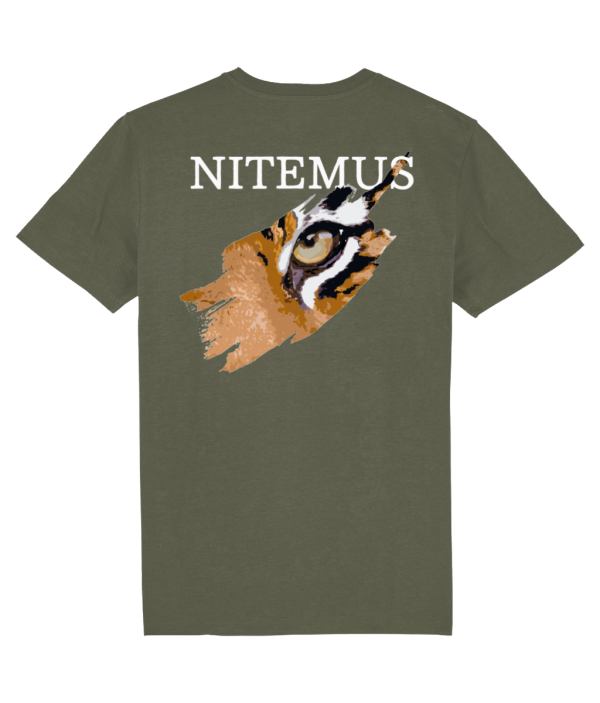 NITEMUS - Unisex - Vintage T-shirt - Sunda Tiger - G. Dyed Khaki – from size XS to size 2XL