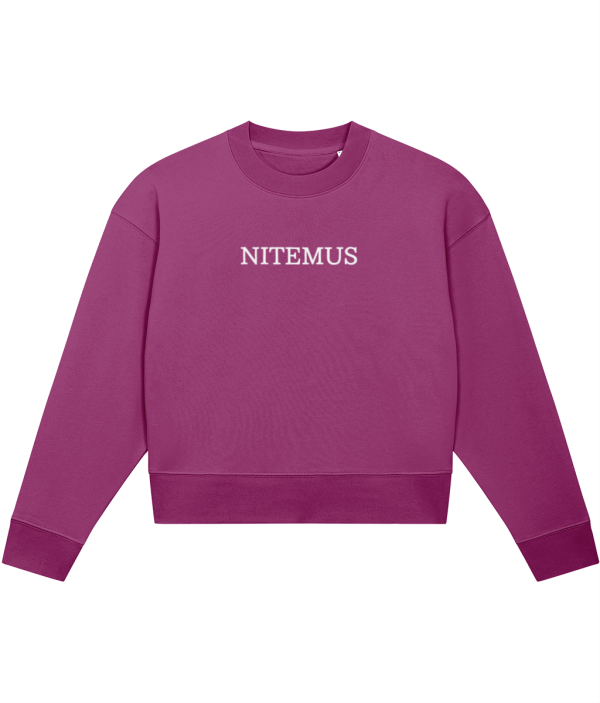 NITEMUS - Woman - Cropped Sweatshirt - NITEMUS - Orchid Flower - from size XS to size 2XL