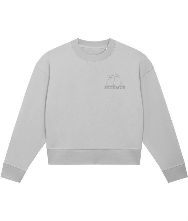 NITEMUS - Woman - Cropped Sweatshirt - You and I - Heather Grey - from size XS to size 2XL