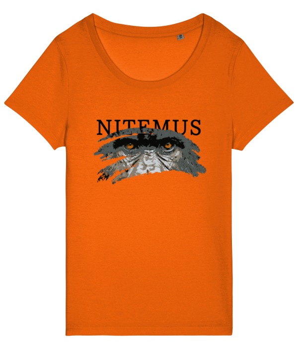 NITEMUS – Woman – T-shirt – Cross River Gorilla – Bright Orange - from size XS to size 2XL