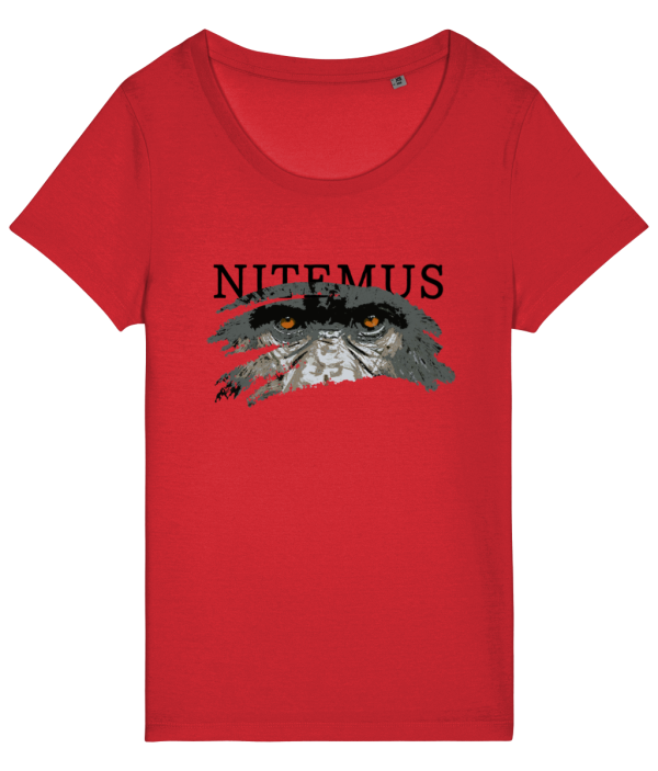 NITEMUS – Woman – T-shirt – Cross River Gorilla – Red - from size XS to size 2XL