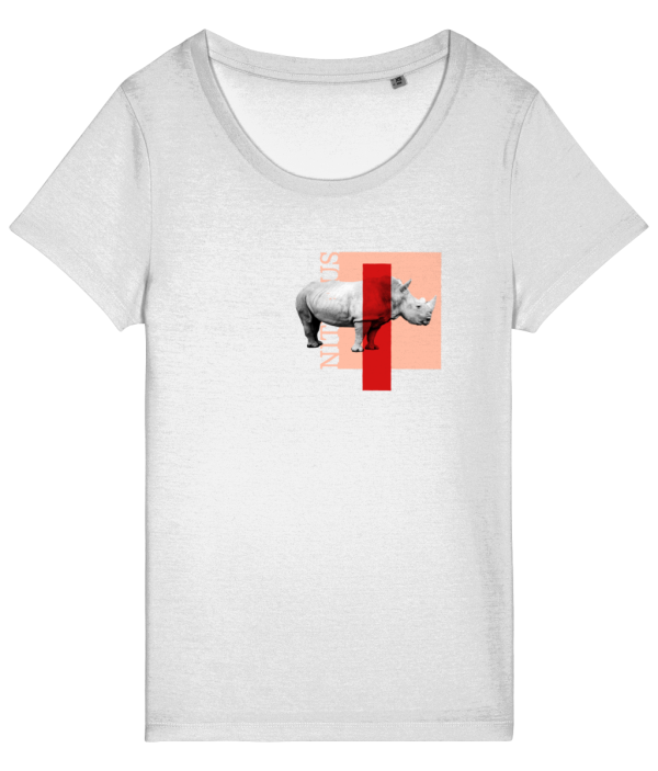 NITEMUS – Woman – T-shirt – White Rhino – White - from size XS to size 2XL