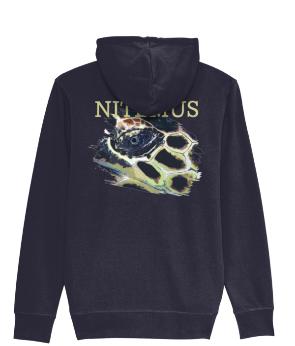 NITEMUS – Man – Zipped Hoodie – Hawksbill Sea Turtle – French Navy - from size XS to size 3XL