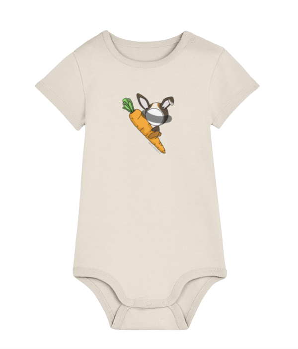 NITEMUS – Baby – Bodysuit – QF - Rabbit Year - Natural Raw – from 0 month to 24 months