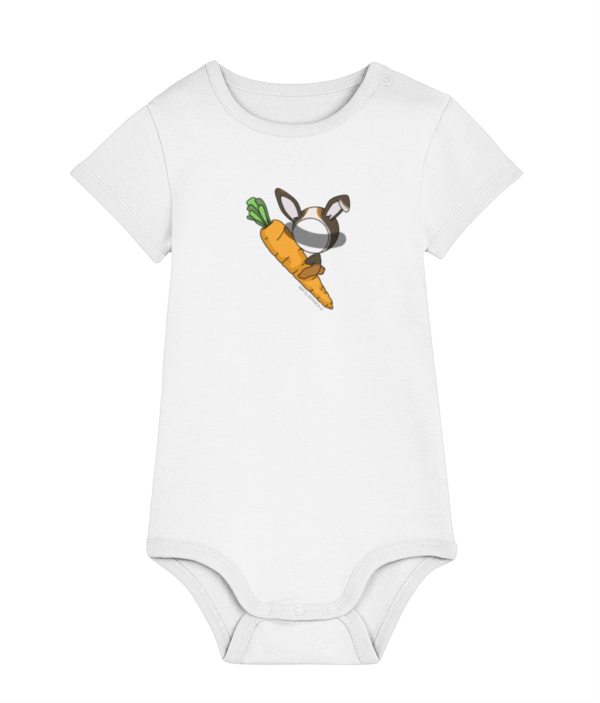 NITEMUS – Baby – Bodysuit – QF - Rabbit Year - White – from 0 month to 24 months