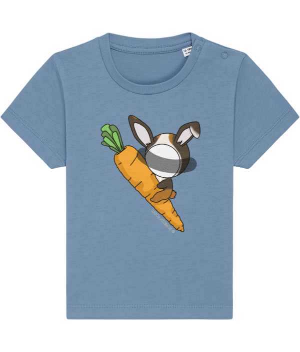 NITEMUS – Baby – T-shirt – QF - Rabbit Year – Mid Heather Blue – from 0 to 36 months
